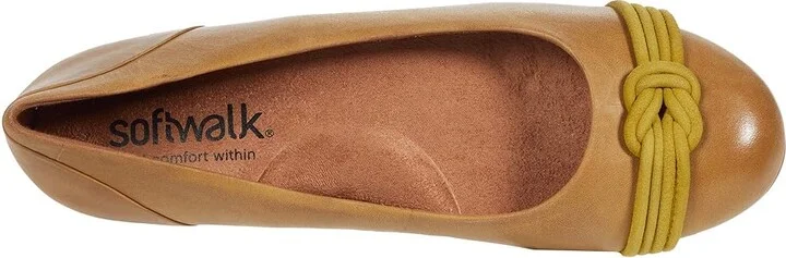 SoftWalk Sonoma Knot Women's Shoes Light Olive Leather : 6.5 W (D) - Image 2