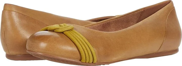 SoftWalk Sonoma Knot Women's Shoes Light Olive Leather : 6.5 W (D)