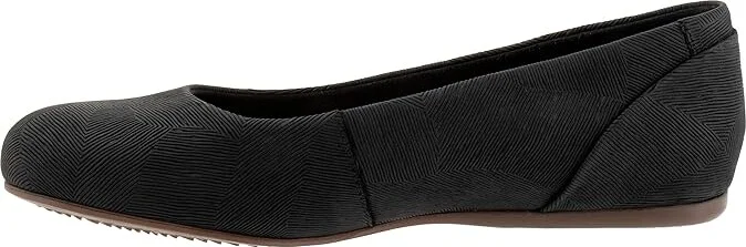 SoftWalk Sonoma Women's Shoes Black Embossed : 7.5 N (AA), Leather/Microfiber/Rubber - Image 6