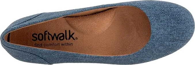 SoftWalk Sonoma Women's Shoes Blue Denim : 7.5 M (B), Leather - Image 2