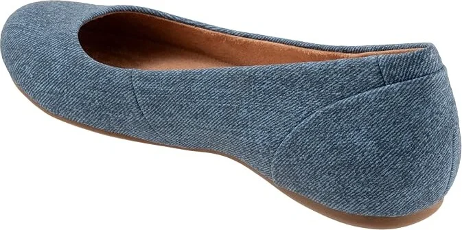 SoftWalk Sonoma Women's Shoes Blue Denim : 7.5 M (B), Leather - Image 4