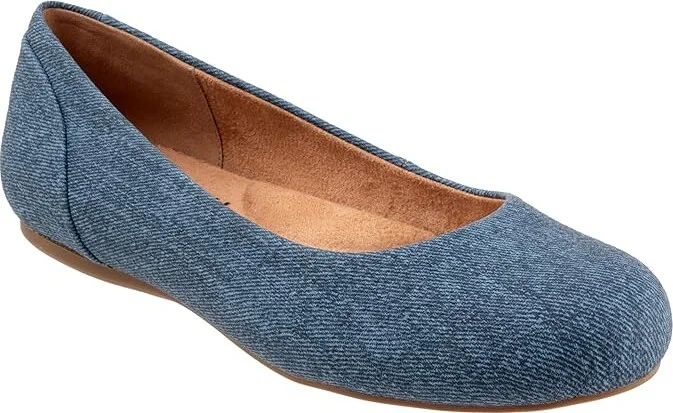 SoftWalk Sonoma Women's Shoes Blue Denim : 7.5 M (B), Leather - Image 5