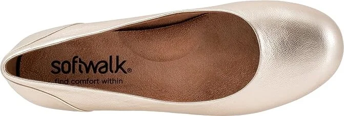 SoftWalk Sonoma Women's Shoes Champagne Metallic : 7 W (D), Leather - Image 2