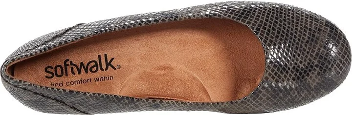 SoftWalk Sonoma Women's Shoes Grey Snake Leather : 7.5 N (AA) - Image 2