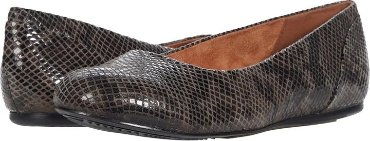 SoftWalk Sonoma Women's Shoes Grey Snake Leather : 7.5 N (AA)