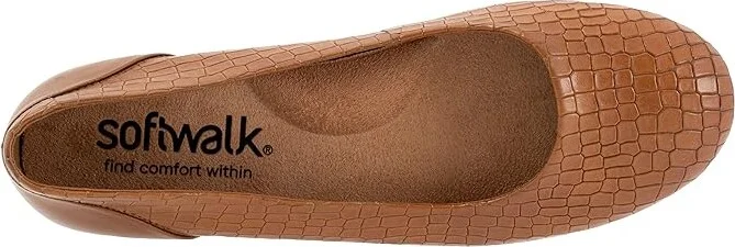 SoftWalk Sonoma Women's Shoes Luggage/Croc : 10.5 N (AA), Leather - Image 2