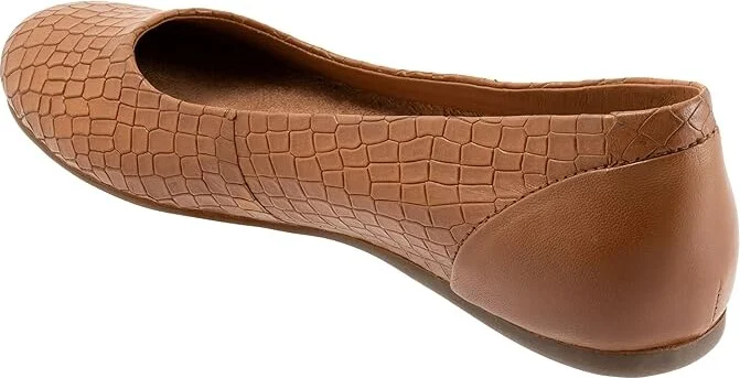 SoftWalk Sonoma Women's Shoes Luggage/Croc : 10.5 N (AA), Leather - Image 4
