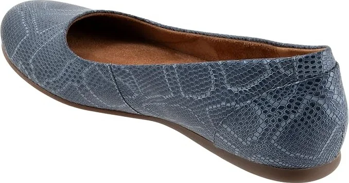 SoftWalk Sonoma Women's Shoes Smoke Snake : 9 N (AA), Leather - Image 7
