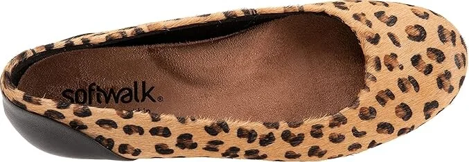 SoftWalk Sonoma Women's Shoes Tan Cheetah : 6 WW (EE), Leather - Image 2