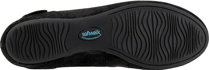 SoftWalk Sydney Women's Flat Shoes Black Suede : 5.5 M (B), Leather/Polyester/Rubber - Image 3