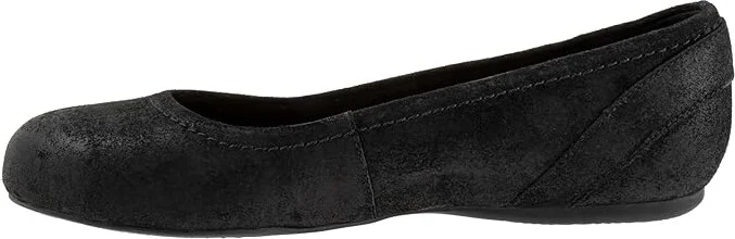 SoftWalk Sydney Women's Flat Shoes Black Suede : 5.5 M (B), Leather/Polyester/Rubber - Image 6