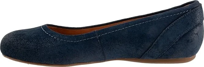 SoftWalk Sydney Women's Flat Shoes Navy Suede : 9.5 N (A), Leather/Polyester/Rubber - Image 6