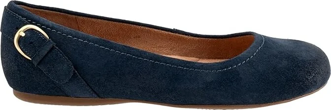 SoftWalk Sydney Women's Flat Shoes Navy Suede : 9.5 N (A), Leather/Polyester/Rubber - Image 7