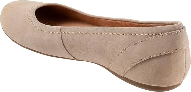 SoftWalk Sydney Women's Flat Shoes Taupe Suede : 11 N (A), Leather/Polyester/Rubber - Image 4