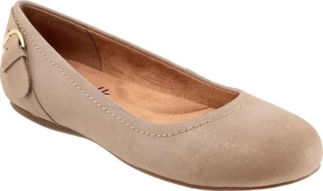 SoftWalk Sydney Women's Flat Shoes Taupe Suede : 11 N (A), Leather/Polyester/Rubber - Image 5
