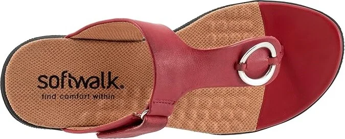 SoftWalk Talara Women's Shoes Dark Red : 6.5 M (B), Leather - Image 2