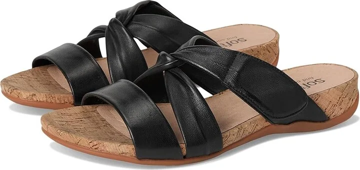 SoftWalk Tallulah Women's Sandals Black : 8.5 M (B), Leather