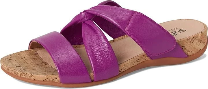 SoftWalk Tallulah Women's Sandals Magenta : 6 M (B), Leather - Image 5
