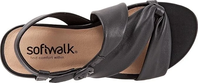 SoftWalk Tieli Women's Shoes Black : 7 W (D), Suede - Image 2