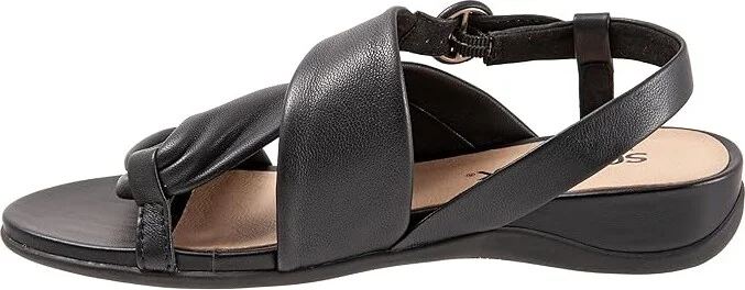 SoftWalk Tieli Women's Shoes Black : 7 W (D), Suede - Image 6