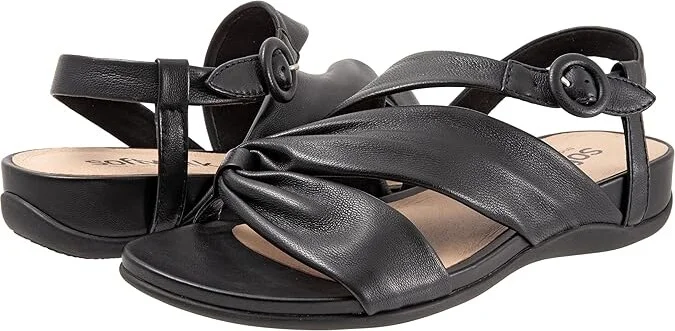 SoftWalk Tieli Women's Shoes Black : 7 W (D), Suede