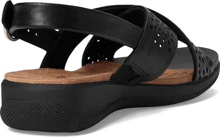 SoftWalk Tillman Sling Perf Women's Sandals Black : 8.5 M (B), Leather/Rubber - Image 4