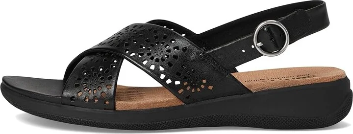 SoftWalk Tillman Sling Perf Women's Sandals Black : 8.5 M (B), Leather/Rubber - Image 6