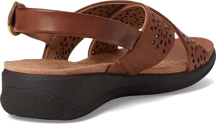 SoftWalk Tillman Sling Perf Women's Sandals Luggage : 12 M (B), Leather/Rubber - Image 4