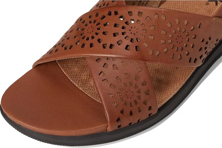 SoftWalk Tillman Sling Perf Women's Sandals Luggage : 12 M (B), Leather/Rubber - Image 7