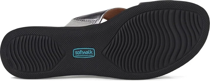 SoftWalk Tillman Women's Shoes Pewter Soft Nappa Leather : 7 N (AA) - Image 4