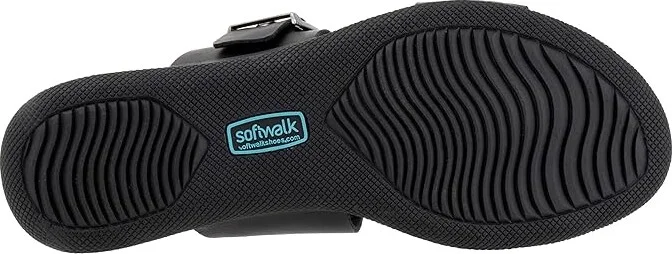SoftWalk Toki Women's Sandals Black : 8 WW (EE), Leather - Image 3