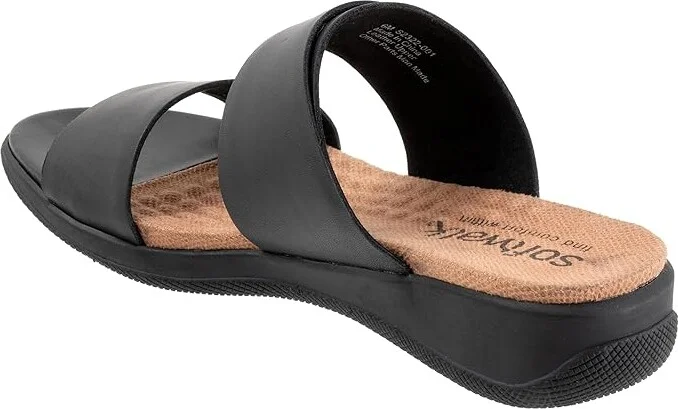 SoftWalk Toki Women's Sandals Black : 8 WW (EE), Leather - Image 4