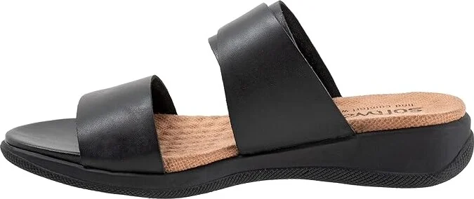 SoftWalk Toki Women's Sandals Black : 8 WW (EE), Leather - Image 6