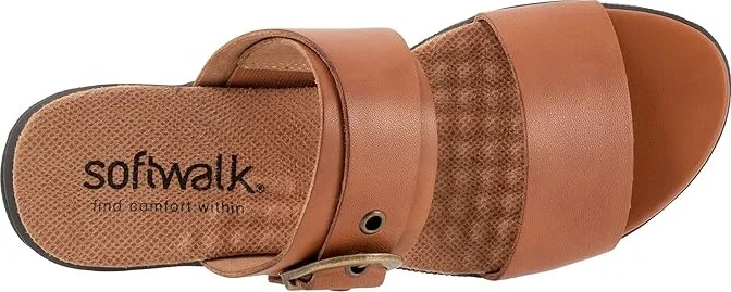 SoftWalk Toki Women's Sandals Luggage : 6 W (D), Leather - Image 2
