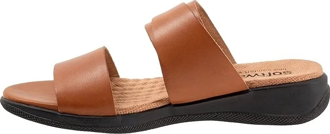 SoftWalk Toki Women's Sandals Luggage : 6 W (D), Leather - Image 6