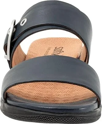 SoftWalk Toki Women's Sandals Navy : 7.5 WW (EE), Leather - Image 7