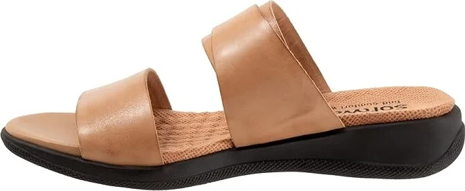 SoftWalk Toki Women's Sandals Tan : 10.5 W (D), Leather - Image 5