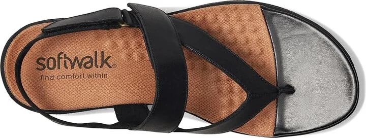 SoftWalk Tracy Women's Sandals Black : 6.5 N (A), Leather - Image 2