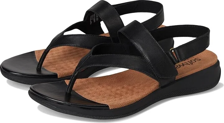 SoftWalk Tracy Women's Sandals Black : 6.5 N (A), Leather