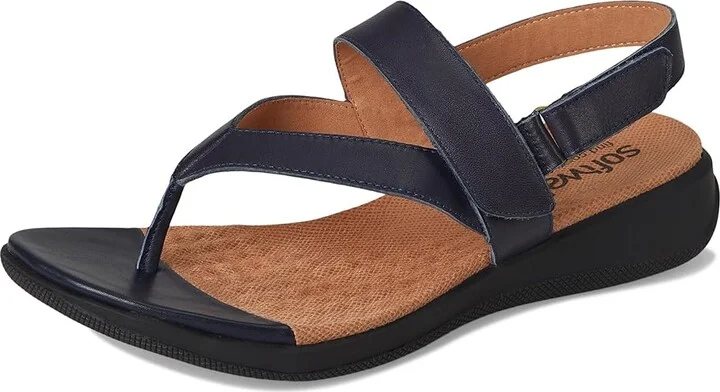 SoftWalk Tracy Women's Sandals Navy : 10 M (B), Leather - Image 5