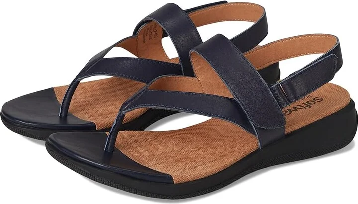SoftWalk Tracy Women's Sandals Navy : 10 M (B), Leather