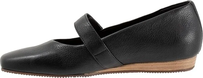 SoftWalk Valdivia Women's Flat Shoes Black : 12 M (B), Leather/Polyester/Rubber - Image 6