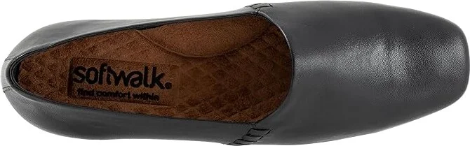 SoftWalk Vale Women's Flat Shoes Black : 5.5 M (B), Leather - Image 2