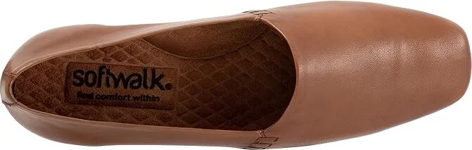 SoftWalk Vale Women's Flat Shoes Luggage : 6.5 W (D), Leather - Image 2