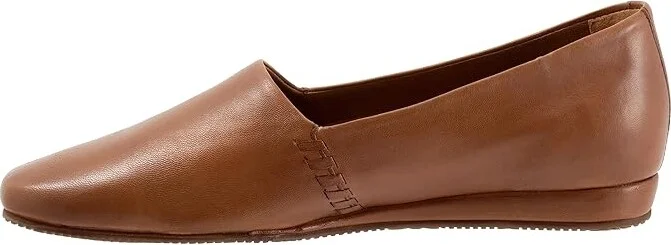 SoftWalk Vale Women's Flat Shoes Luggage : 6.5 W (D), Leather - Image 6