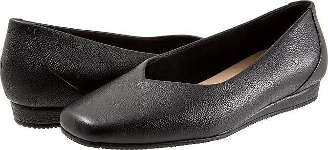 SoftWalk Vellore Women's Shoes Black Tumbled : 9 N (AA), Nappa