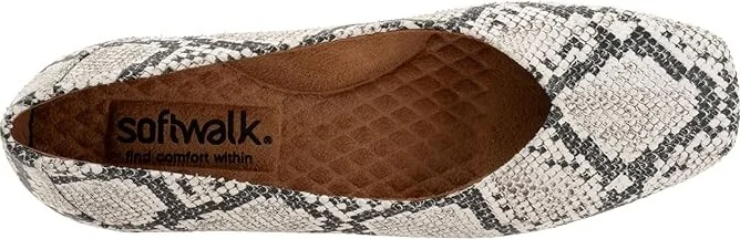 SoftWalk Vellore Women's Shoes Blake White Snake : 7.5 M (B), Nappa - Image 2