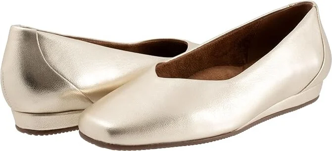 SoftWalk Vellore Women's Shoes Champagn Met : 9.5 M (B), Nappa