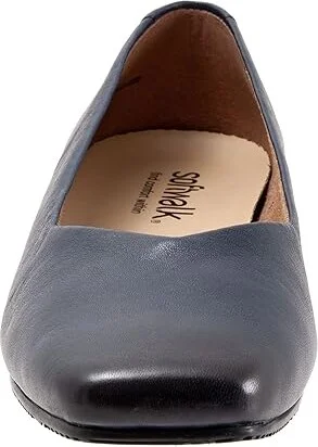 SoftWalk Vellore Women's Shoes Navy : 9.5 WW (EE), Nappa - Image 5