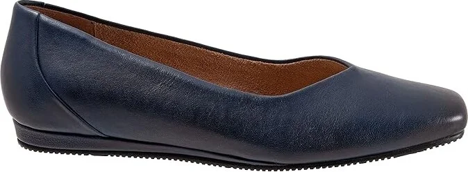 SoftWalk Vellore Women's Shoes Navy : 9.5 WW (EE), Nappa - Image 7
